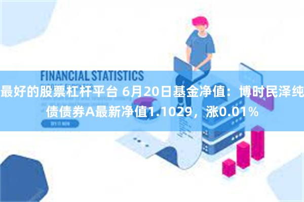 最好的股票杠杆平台 6月20日基金净值：博时民泽纯债债券