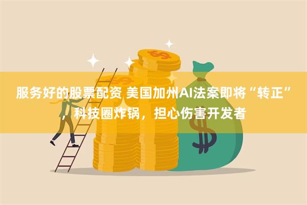 服务好的股票配资 美国加州AI法案即将“转正”，科技圈炸