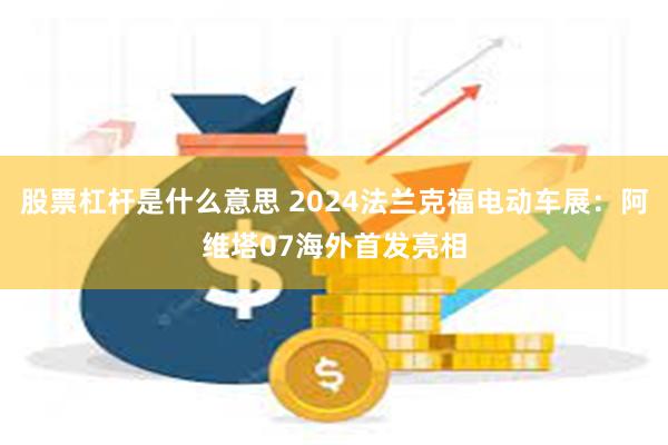 股票杠杆是什么意思 2024法兰克福电动车展：阿维塔07